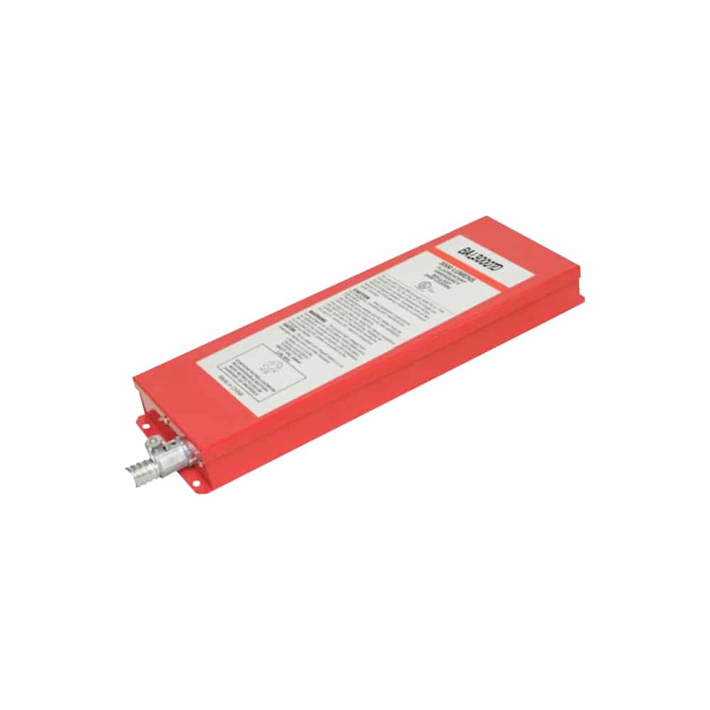 The BAL3000TD Emergency Fluorescent Ballasts can operate one or two lamps in emergency mode for a minimum of 90 minutes.