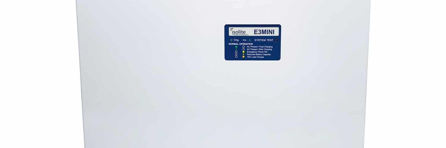 The E3MINI Pure Sine Wave Mini Inverter has a field-selectable 120 or 277 VAC input/output.