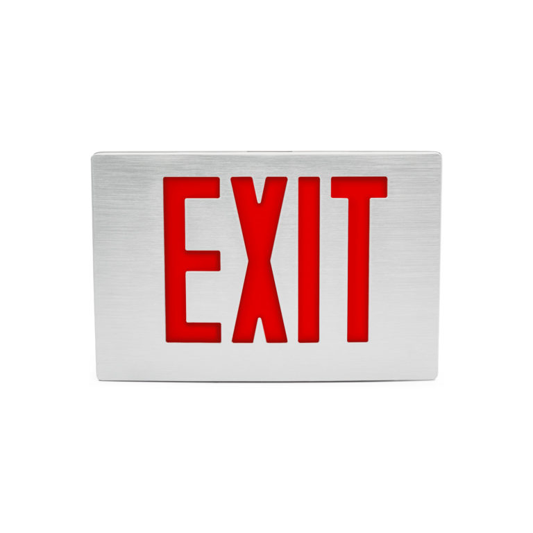 Economical Die-Cast LED Exit Sign that uses ultra-bright, energy efficient, long-life red or green LEDs. The Isolite EDC.