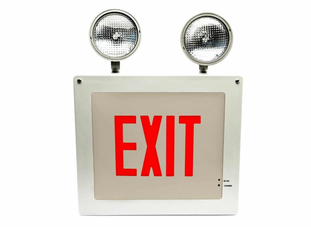 The HZC Class 1 Div 2 Exit and Emergency Light Combo is vandalism-safe and designed for applications such as schools, institutions, and public areas.