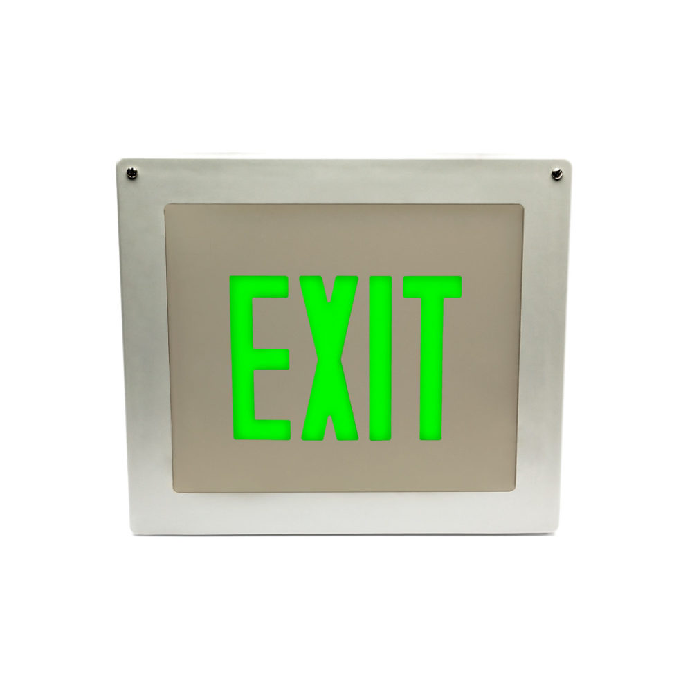 Durable, Class 1 Div 2 LED Exit Sign that is designed to stand up to abuse. The Isolite HZE.