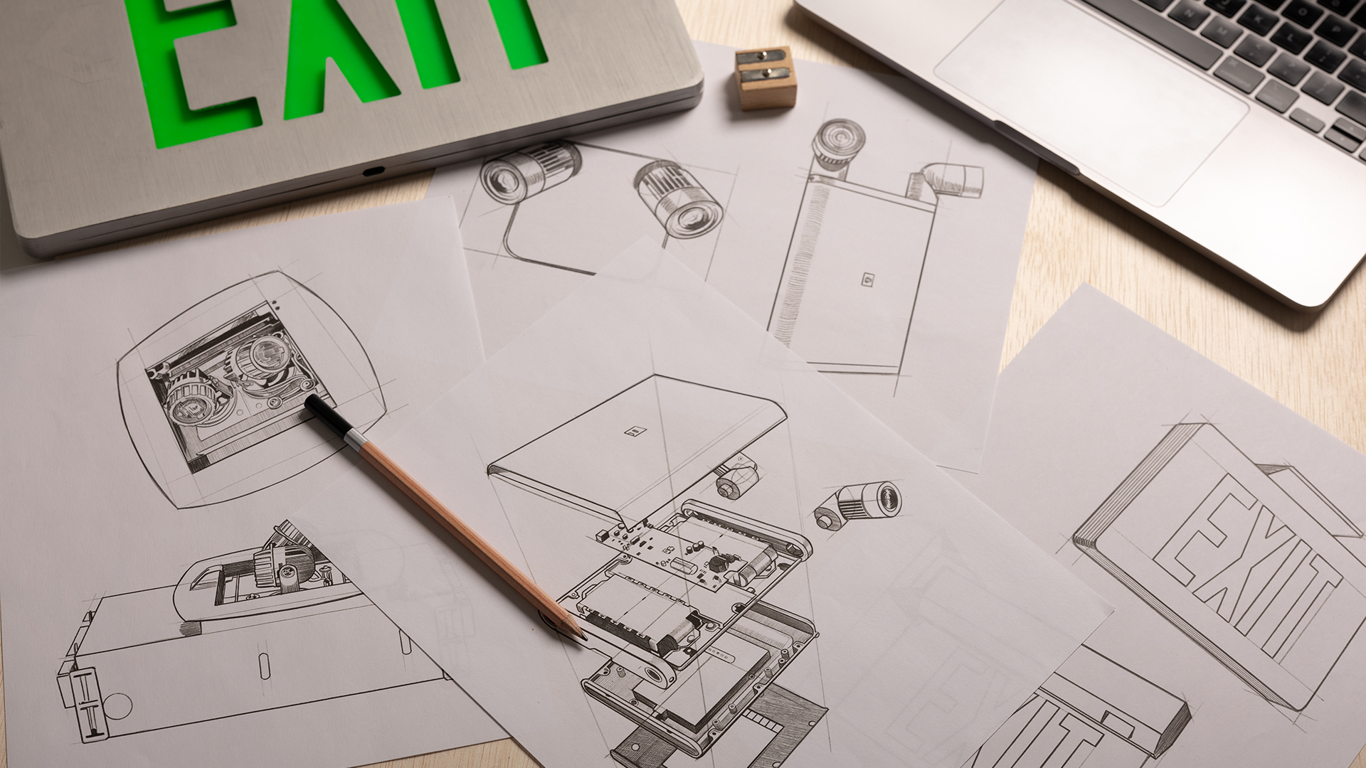 Line drawings of Isolite Architectural Series products