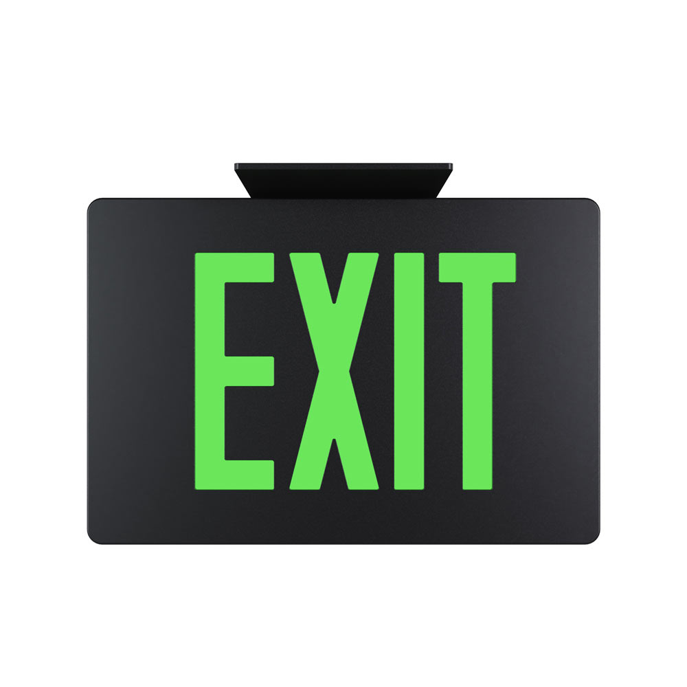 Photoluminescent/LED Die-Cast Aluminum Exit Sign