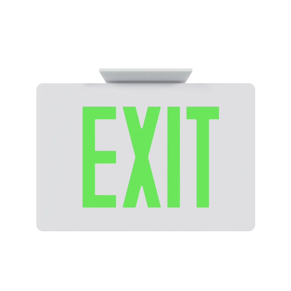 Photoluminescent/LED Die-Cast Aluminum Exit Sign