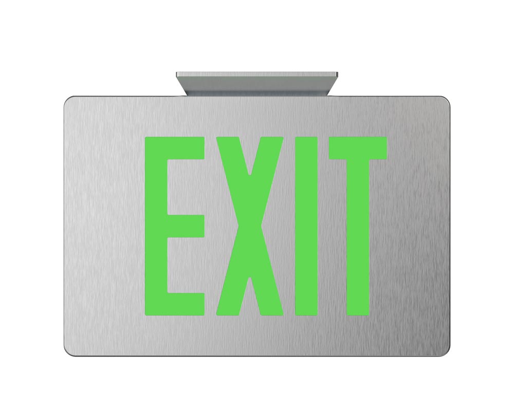 Hybrid Die-Cast Aluminum Exit Sign