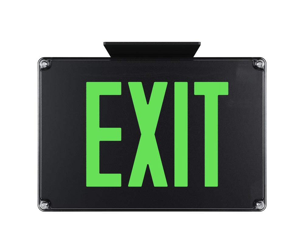 Wet Location Die-Cast Aluminum Exit Sign