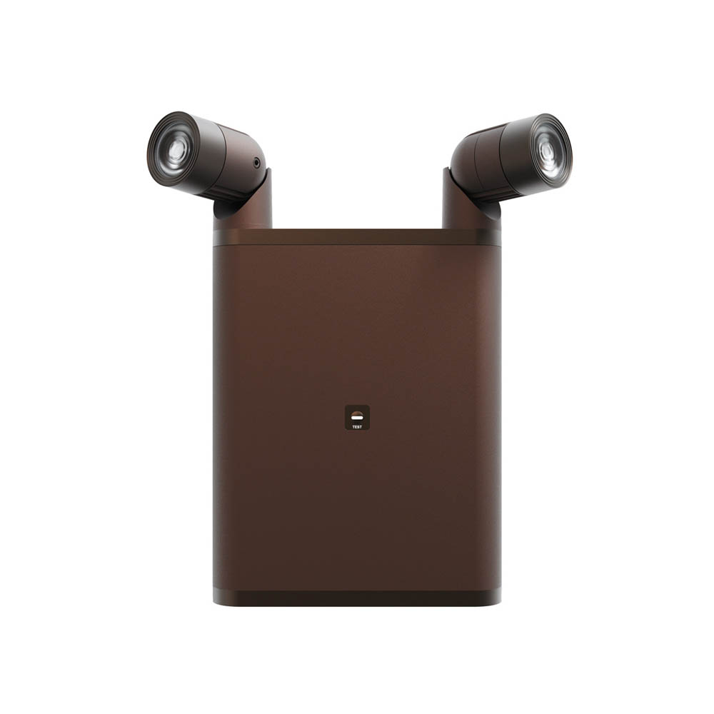 OLLO Industrial Emergency Light - Bronze - Front View