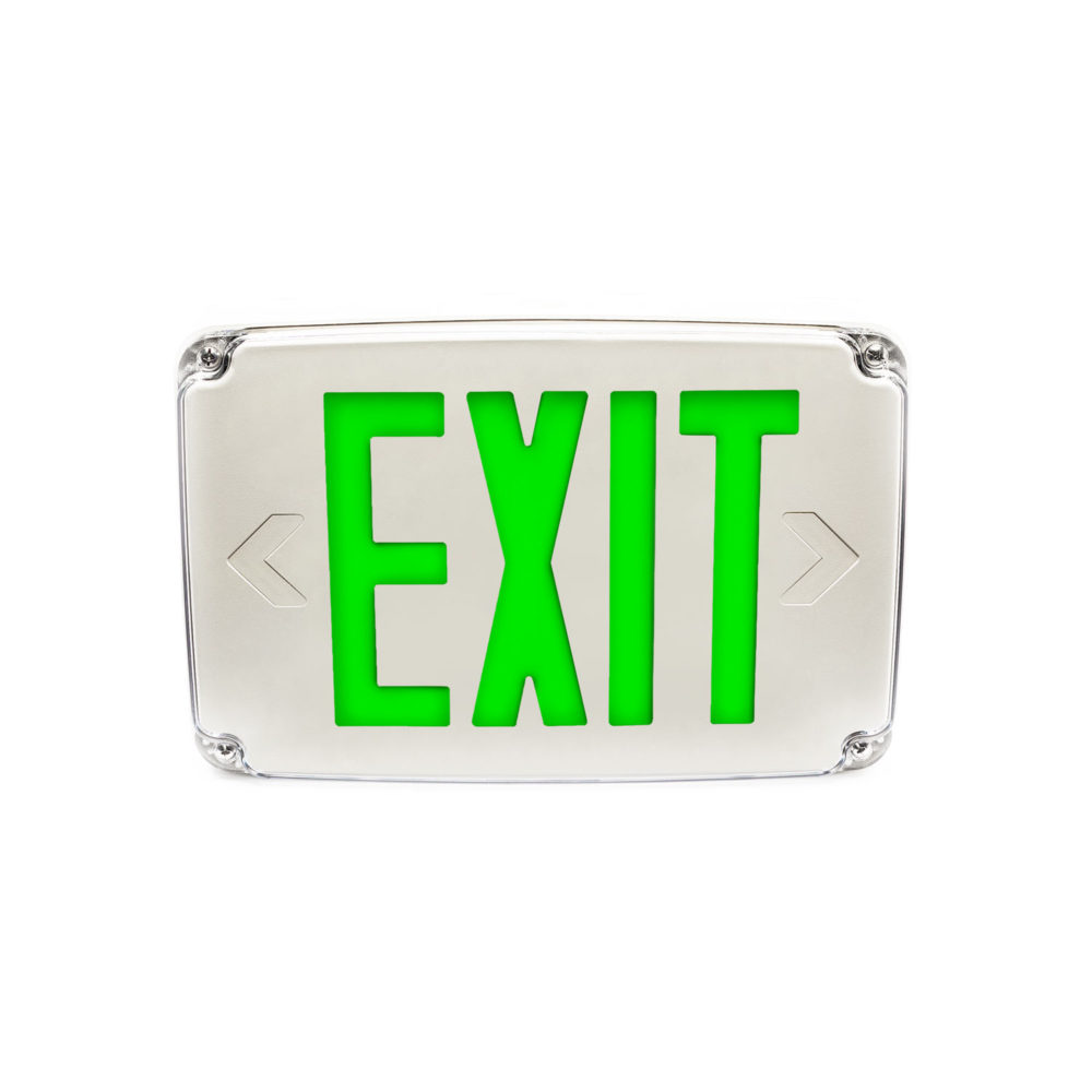 LED Exit Sign that is suitable for damp locations and NEMA 4X applications. The Isolite RWL.