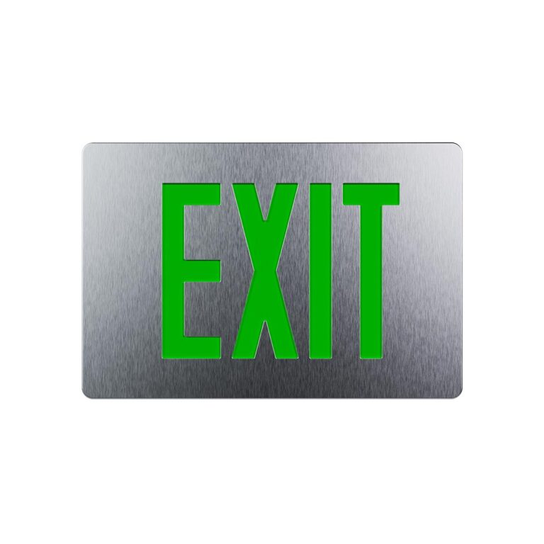 Thinline Die-Cast LED Exit Sign with super-bright illumination. The Isolite TL2.