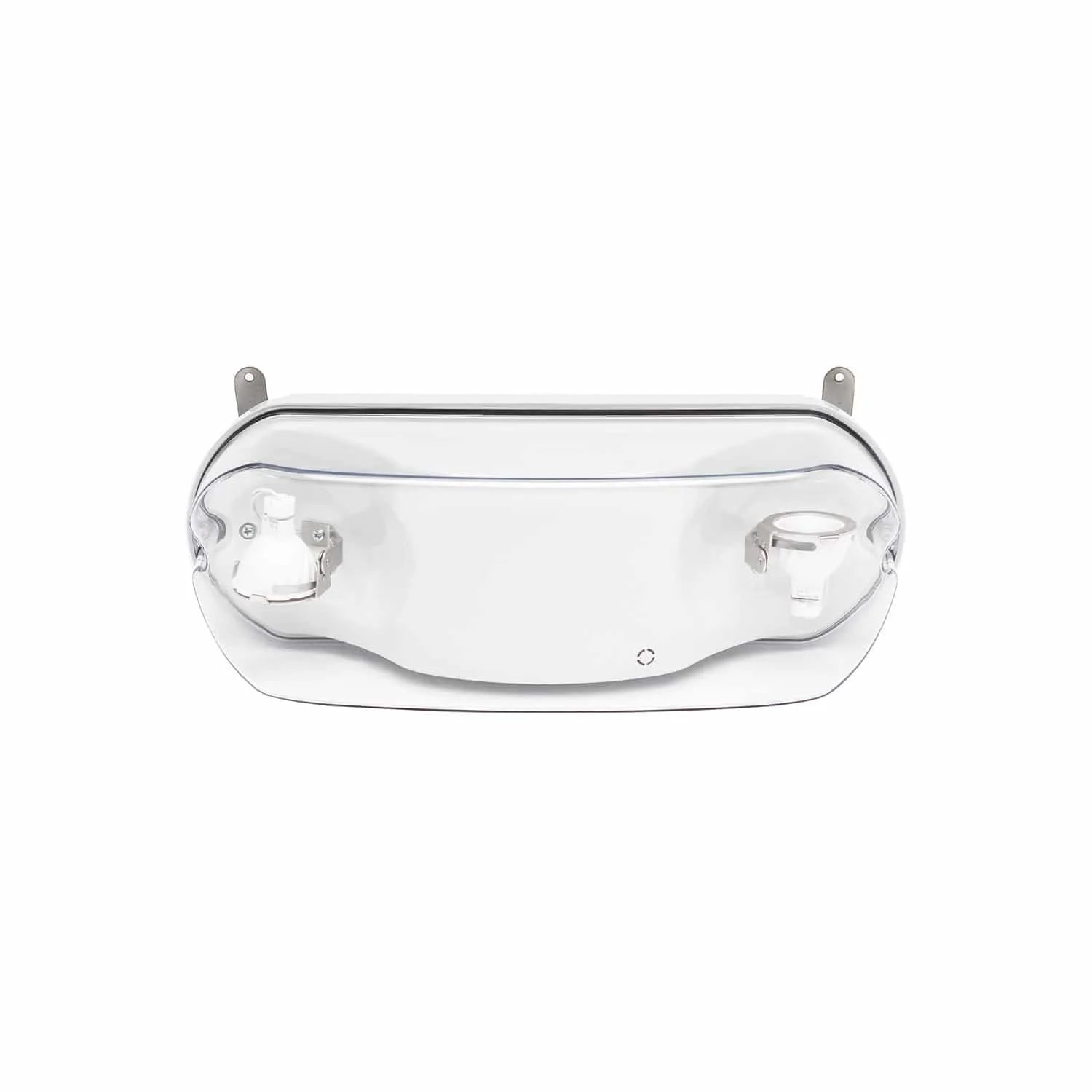 The HZN NEMA 4X/IP66 Emergency Light has two fully adjustable MR16 lamps that provide illumination up to 70' on center.