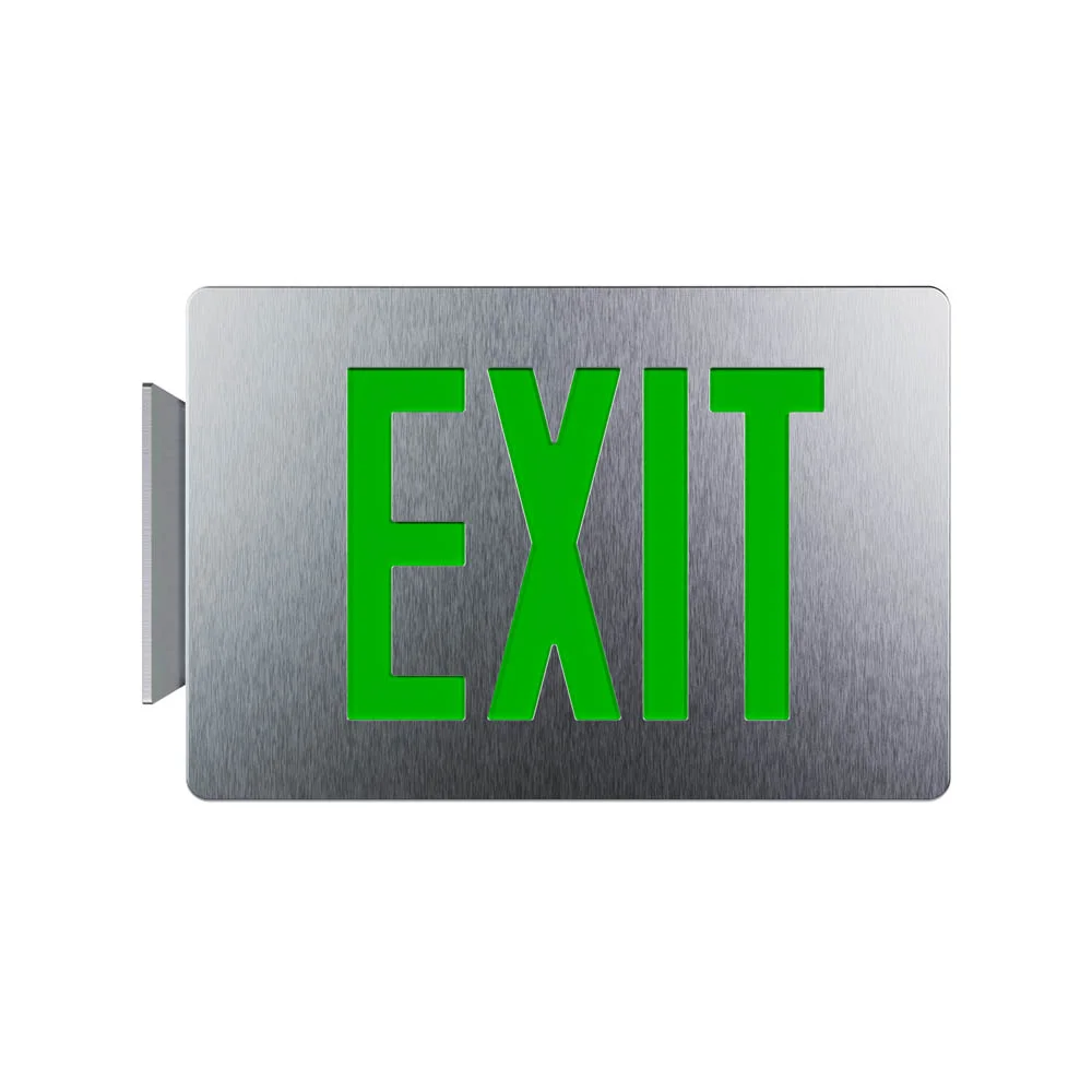 Remote LED Exit Sign made of thinline die-cast aluminum and 7 times brighter than UL 924 requirement. The Isolite TLREM2.