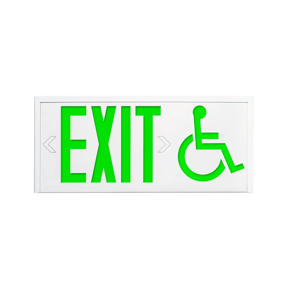 The LP-CTMA Steel Connecticut & Massachusetts Compliant LED Mobility Exit Sign provides current control and circuit protection.