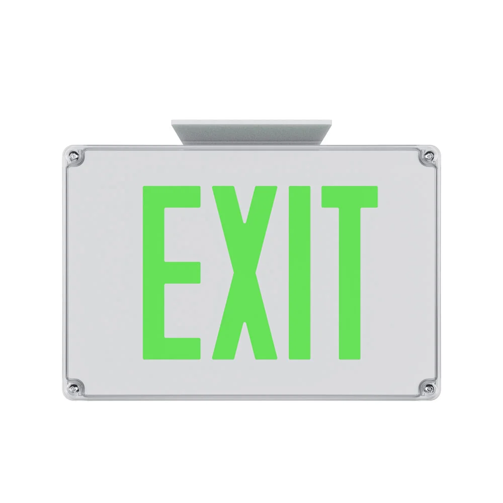 Wet Location Die-Cast Aluminum LED Exit Sign