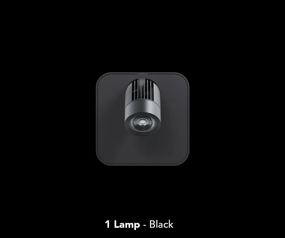 Isolite OLLO Black Remote Lamp Head - 1 Lamp Head