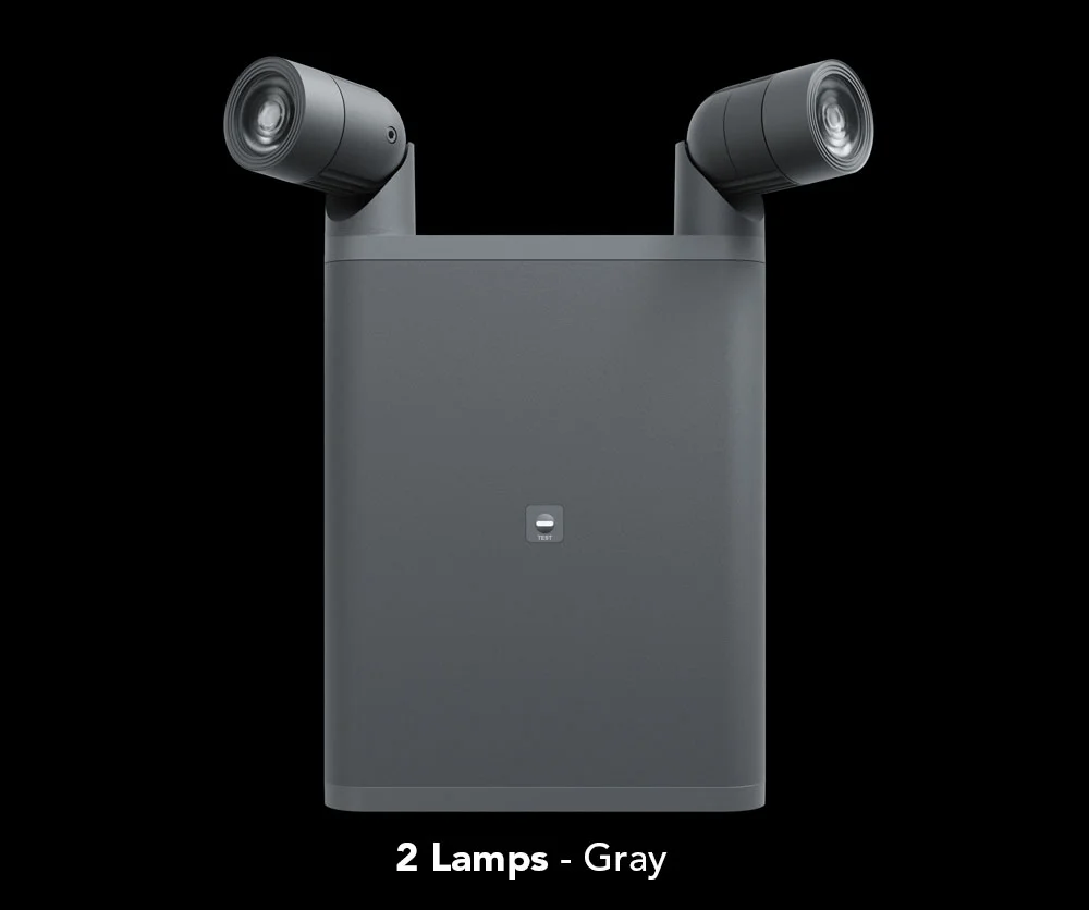 Isolite OLLO Gray - 2 Lamp Heads